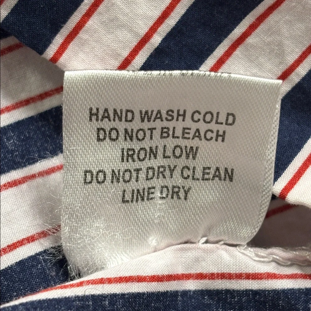 Lipslide Striped Peplum Lace-Trim Top - Picture 6 of 6